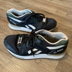 Reebok GL 6000 Distinct Life Sneakers Black Green White - US 10 Mens
